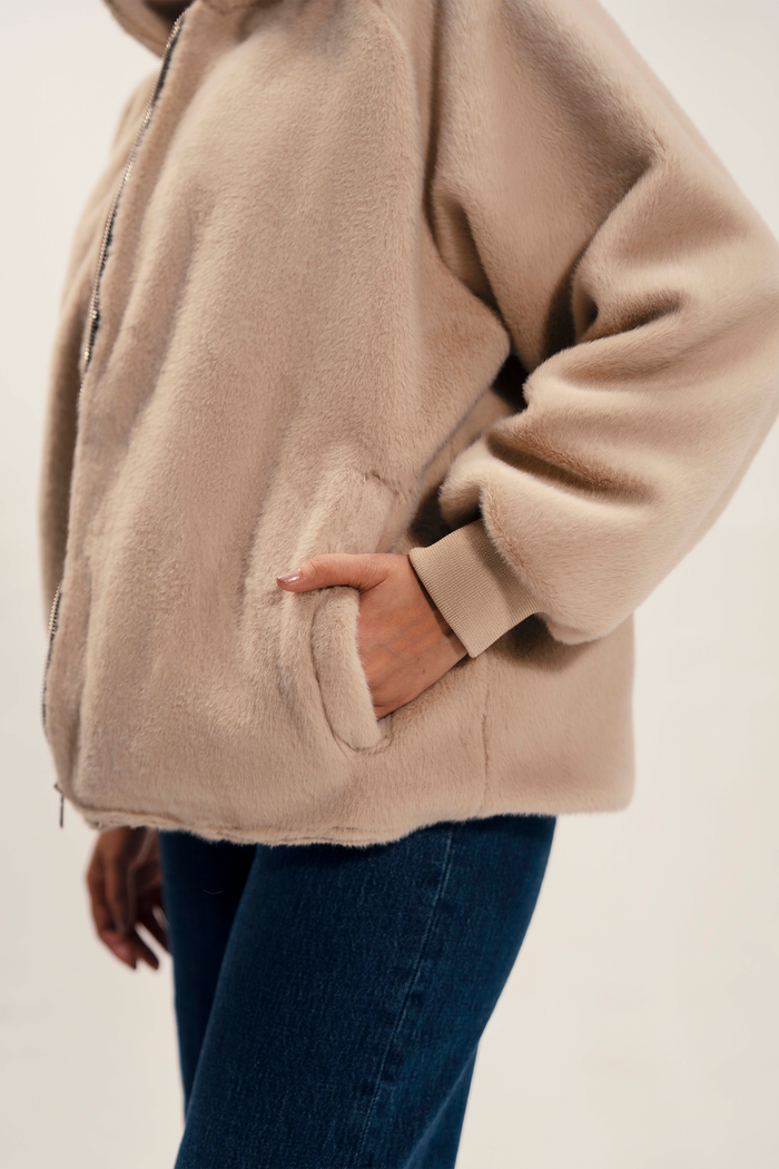 Women Oversized Fur Jacket
