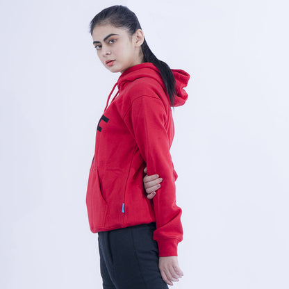 Women Red Hoodie