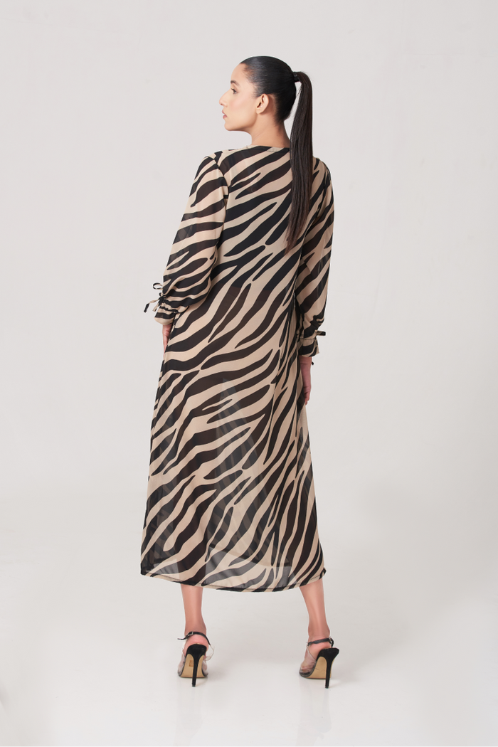 Women's Animal Printed Long Dress