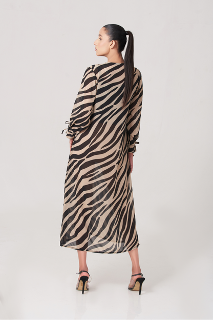 Women's Animal Printed Long Dress