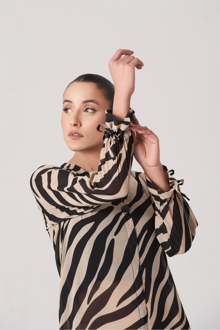 Women's Animal Printed Long Dress