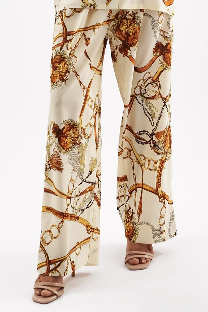 Women's Chain Print Shirt & Trouser