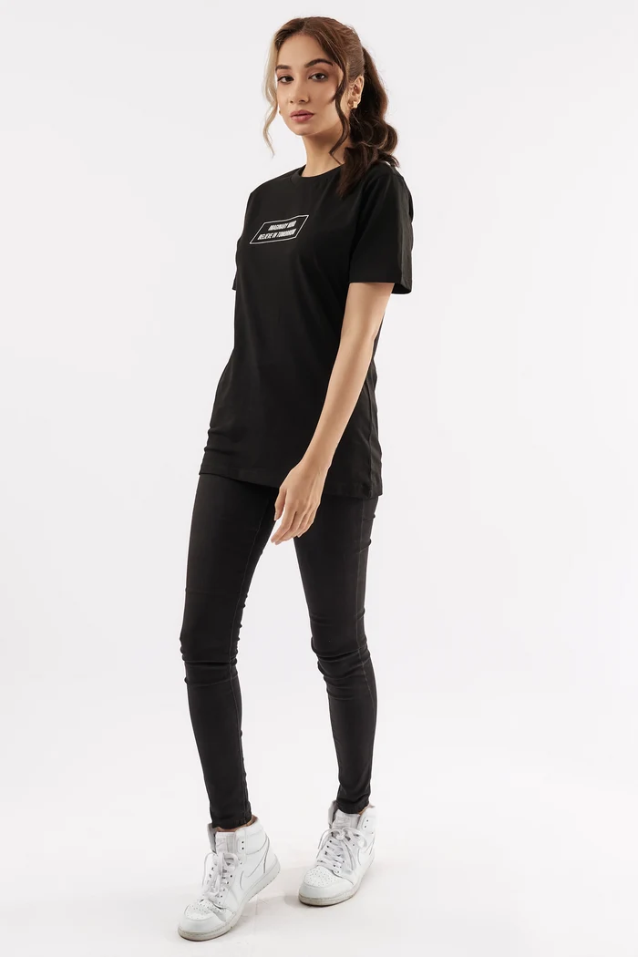 Women's Creative Empowered T-Shirt Black