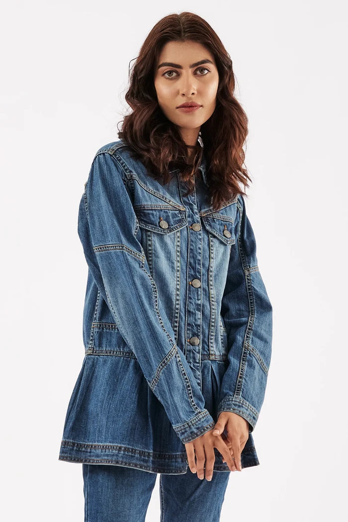 Women's Denim Blouse Jacket