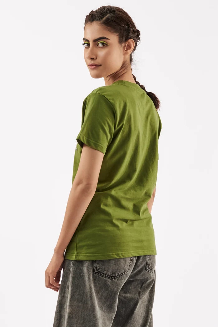 Women's Empowering T-Shirt Olive Green