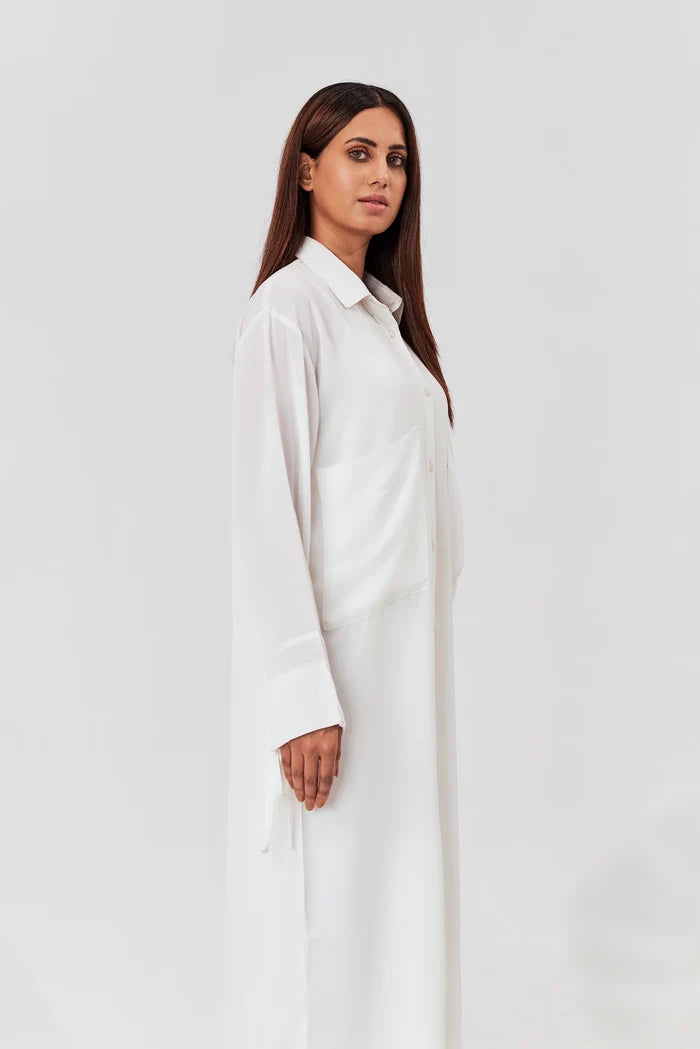 Women's Long Shirt Dress With Trouser