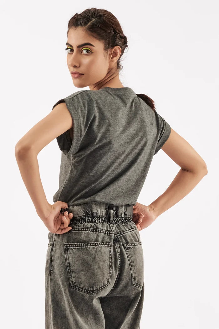 Women's Short Sleeve Tee in Grey