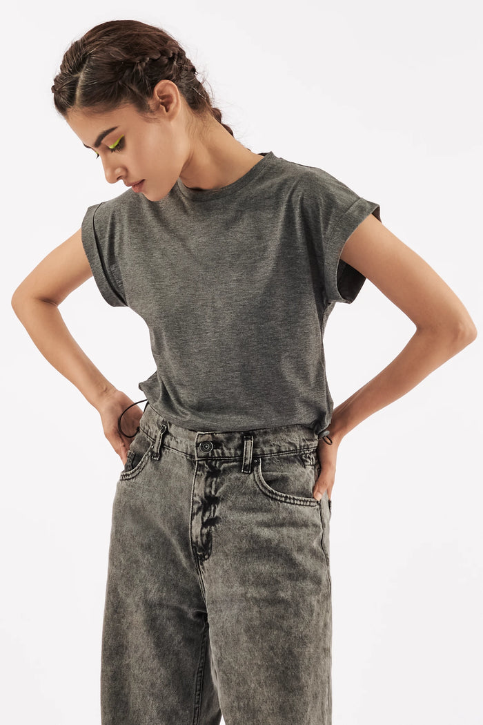 Women's Short Sleeve Tee in Grey