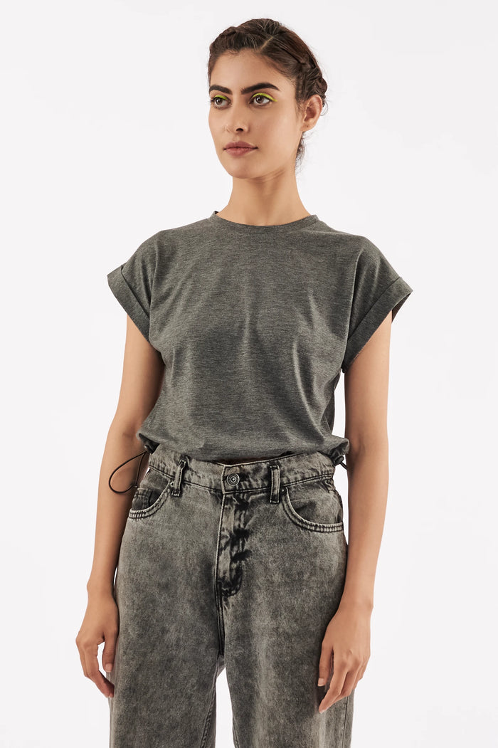 Women's Short Sleeve Tee in Grey