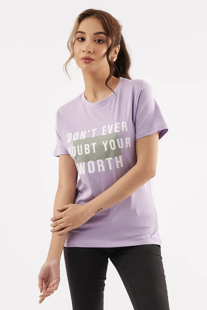 Women's Statement T-Shirt Purple