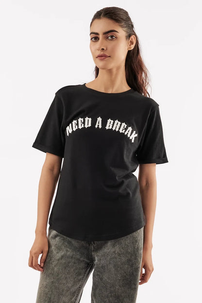 Women's Vacation Vibes T-Shirt Black