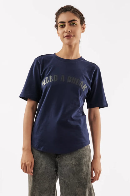 Women's Vacation Vibes T-Shirt Navy