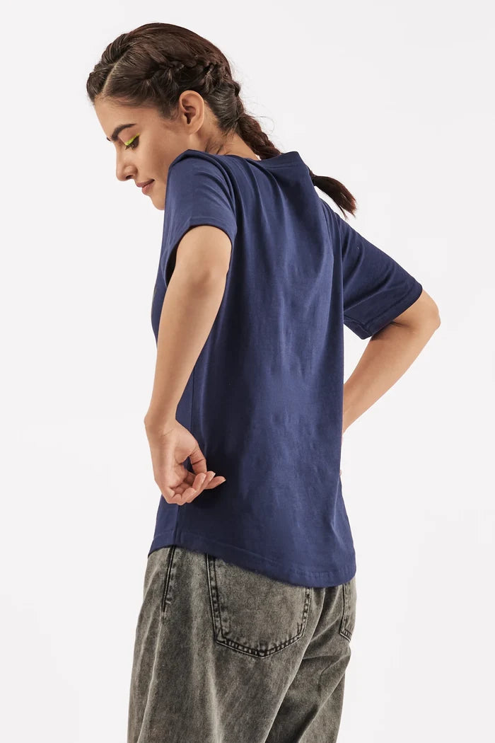 Women's Vacation Vibes T-Shirt Navy