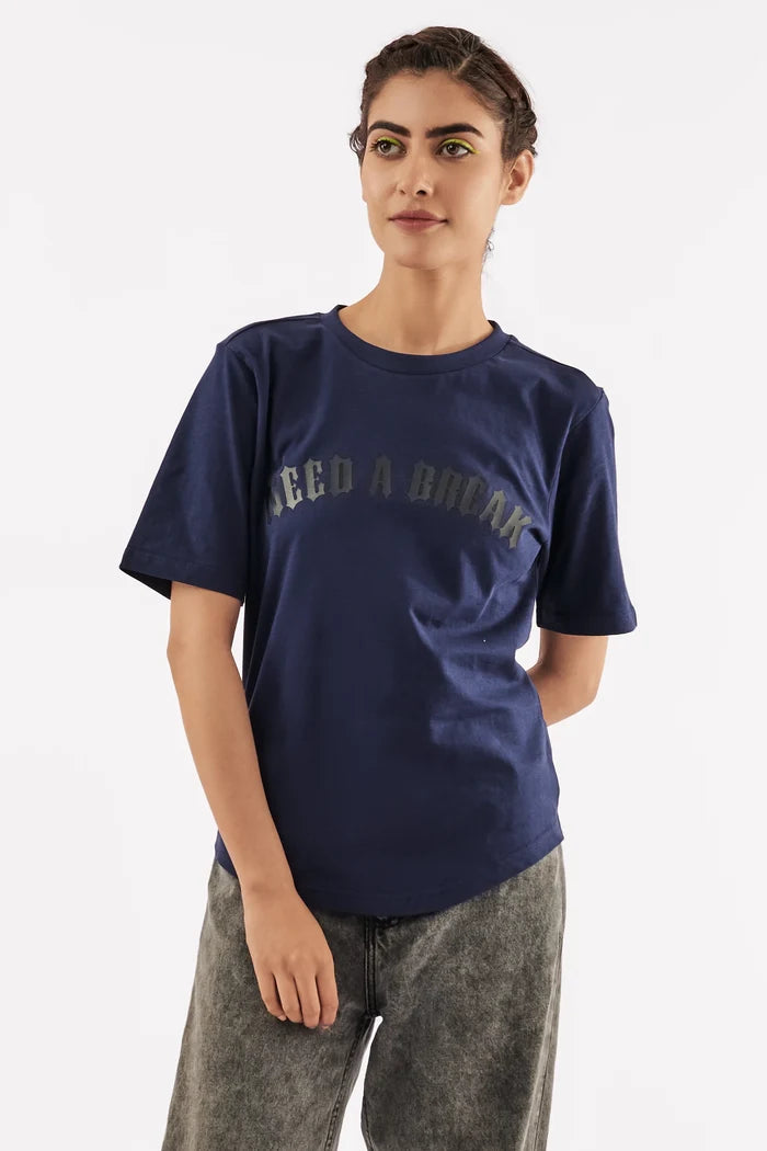 Women's Vacation Vibes T-Shirt Navy