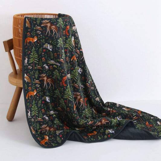 Wood You Be My Friend Toddler Quilted Blanket - Jammie Session