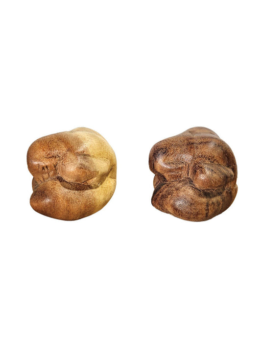Wooden Carved Weeping Buddha