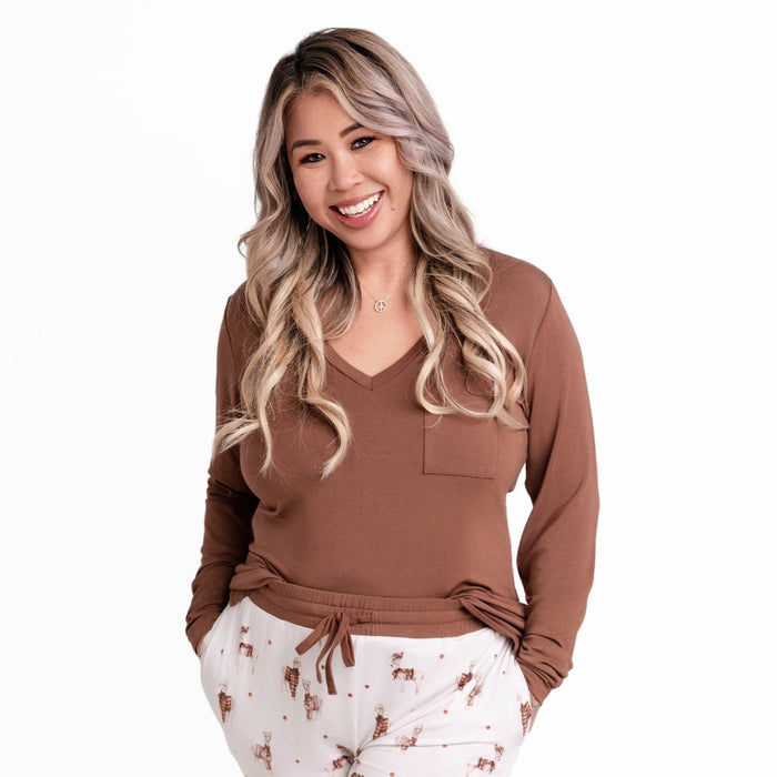 Wooly Sleepy TENCEL‚Ñ¢ Modal Women's Long Sleeve Shirt - Jammie Session
