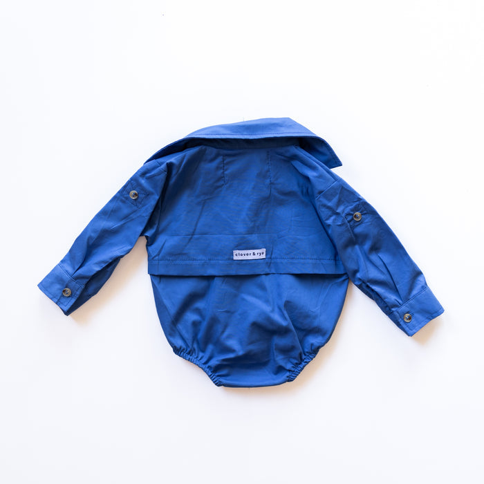 Workshirt Romper - BLUE