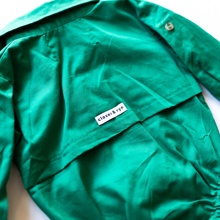 Workshirt Romper - GREEN