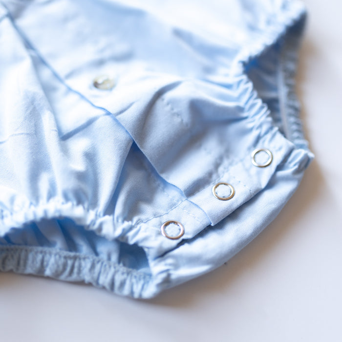 Workshirt Romper - LIGHT BLUE