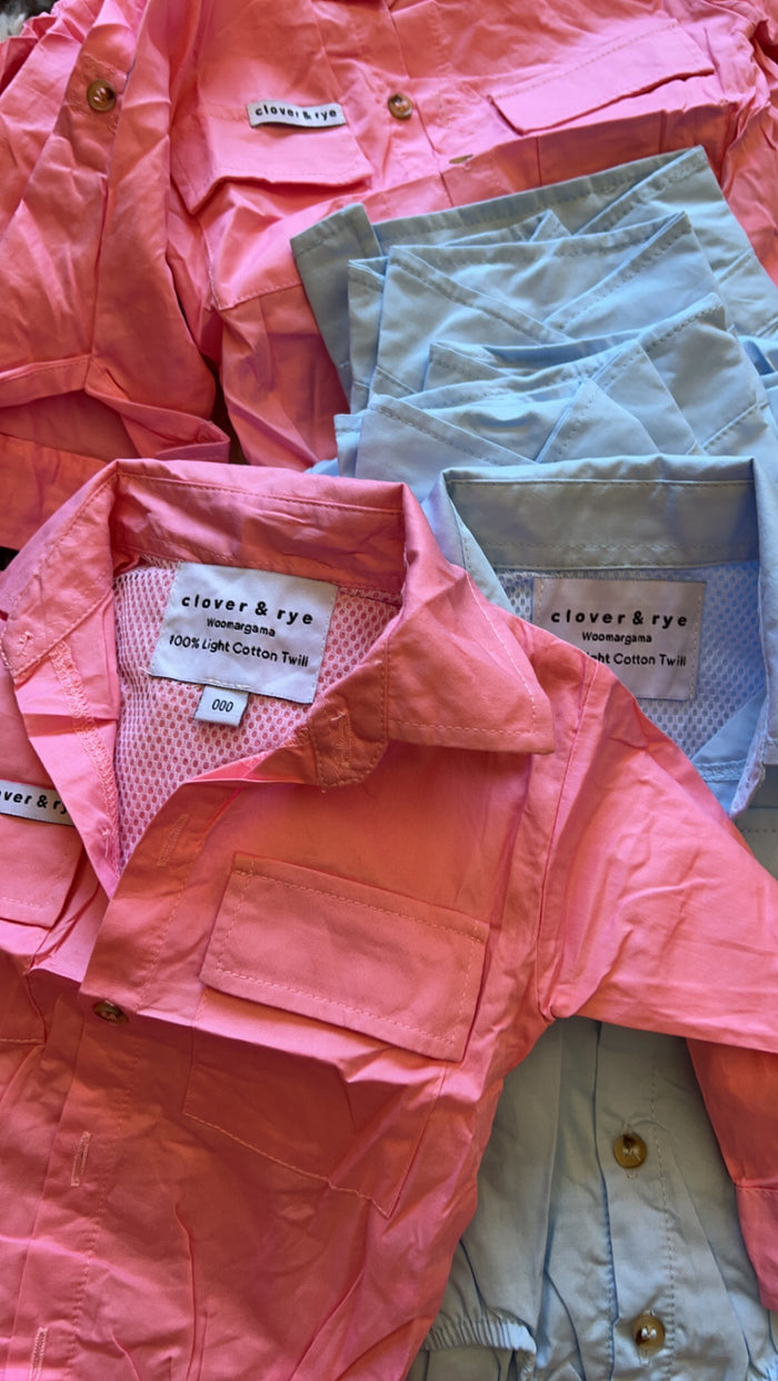 Workshirt Romper - PINK