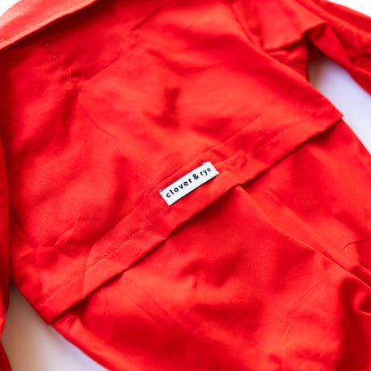 Workshirt Romper - RED