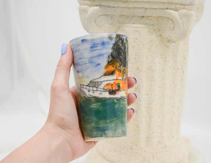 Yacht on Fire Cup - Juice Ceramics