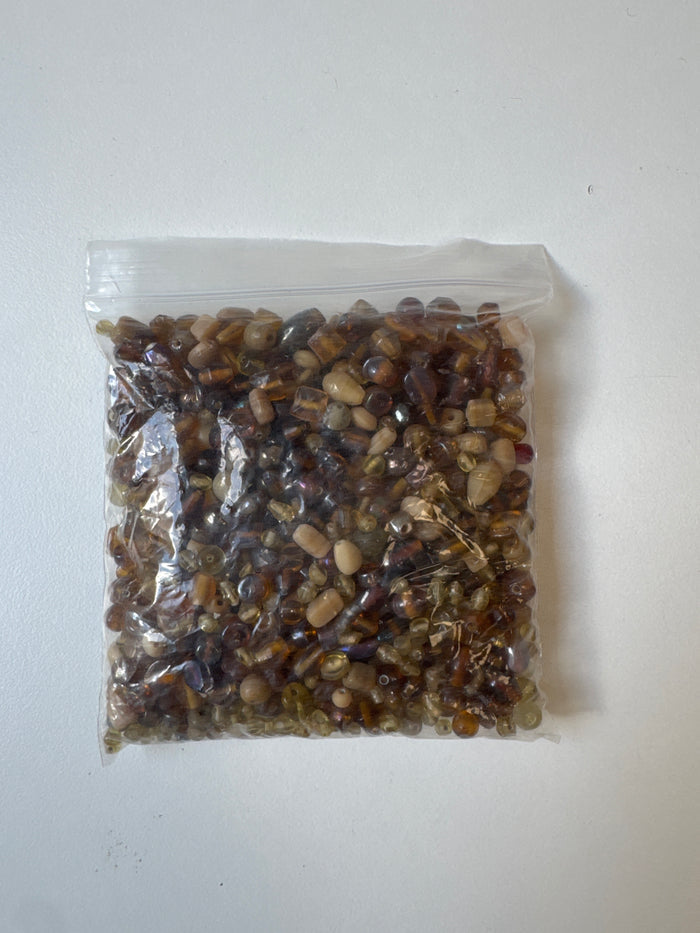 Yellow Tone Glass Bead Mix 235g