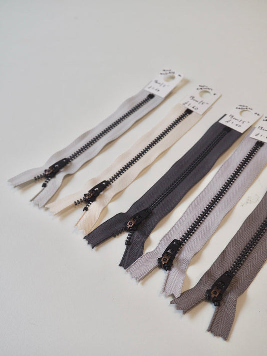 YKK 13cm/5inch Narrow Metal Teeth Jeans Zips