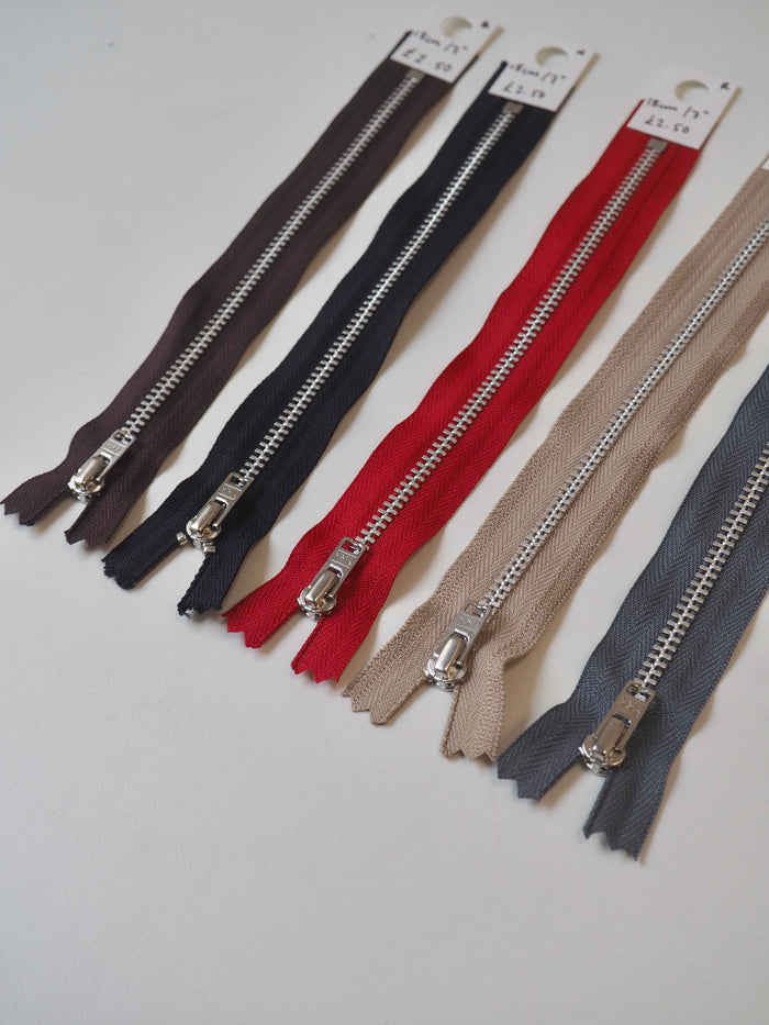 YKK 18cm/7inch Metal Teeth Zips