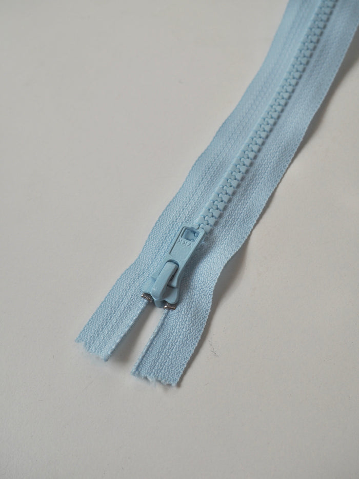 YKK 33cm/13" Light Blue Chunky Open Plastic Teeth Zips