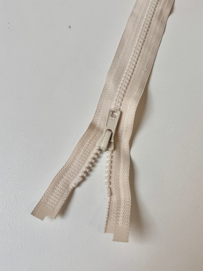 YKK 40-60cm Oat Plastic Open-Ended Zips