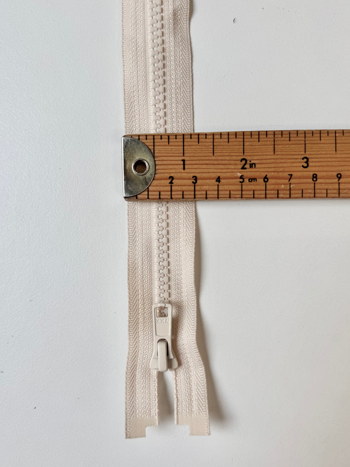 YKK 40-60cm Oat Plastic Open-Ended Zips