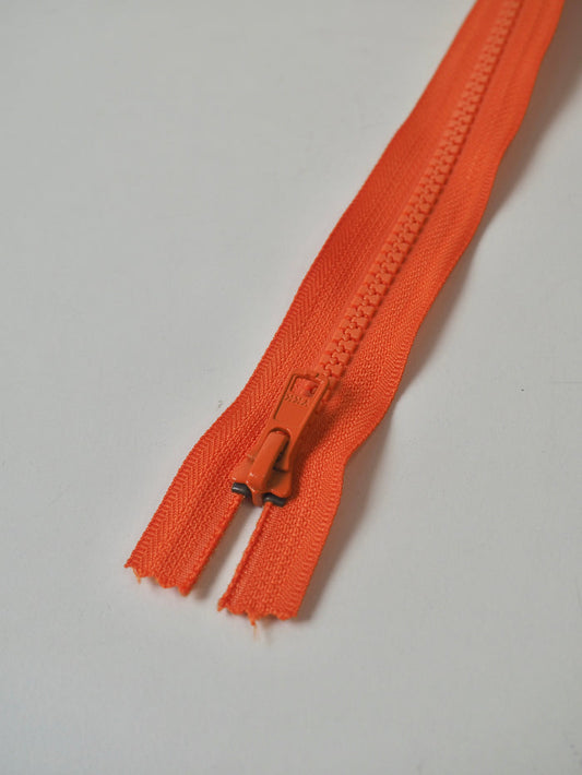 YKK 80cm/31.5" Orange Chunky Open Plastic Teeth Zips